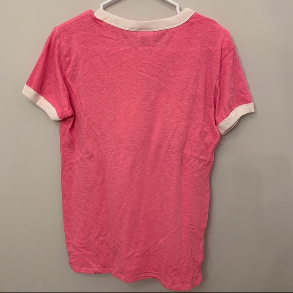 PINK VS Pink Ringer Tee - Picture 2 of 2